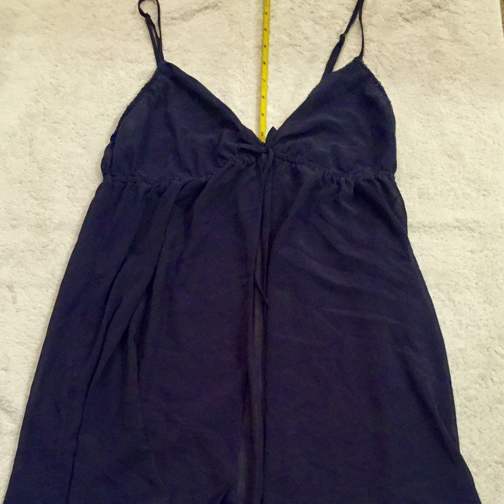 VS Chemise, open front slate gray /blue sz L